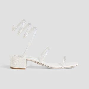 Rene Caovilla Cleo Crystal Block Sandals